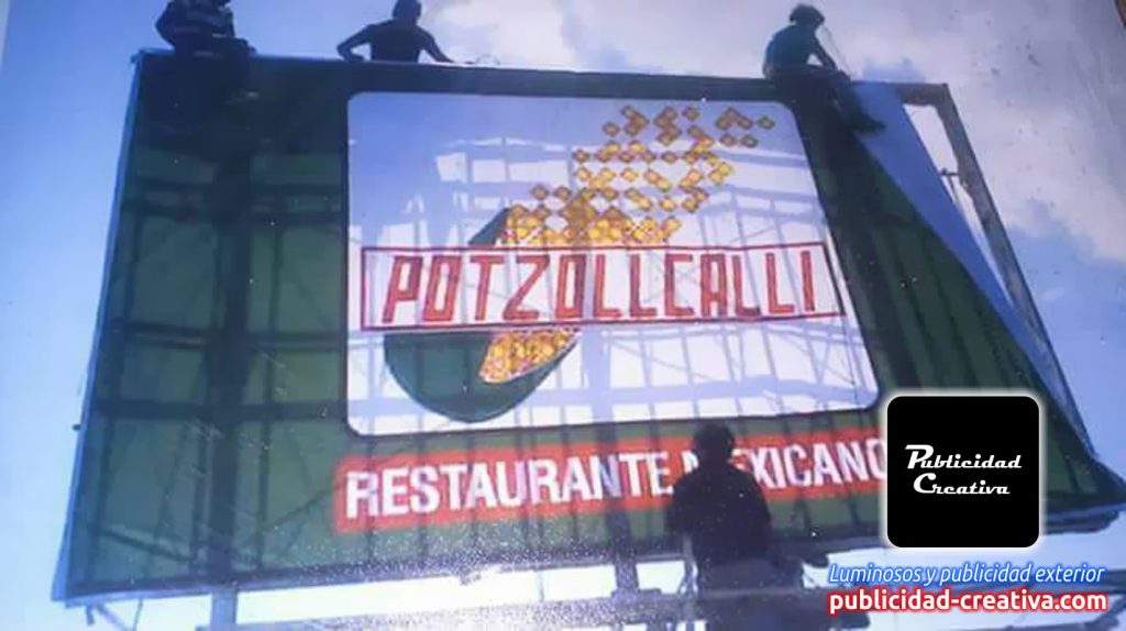 Instalación de carteles espectaculares.